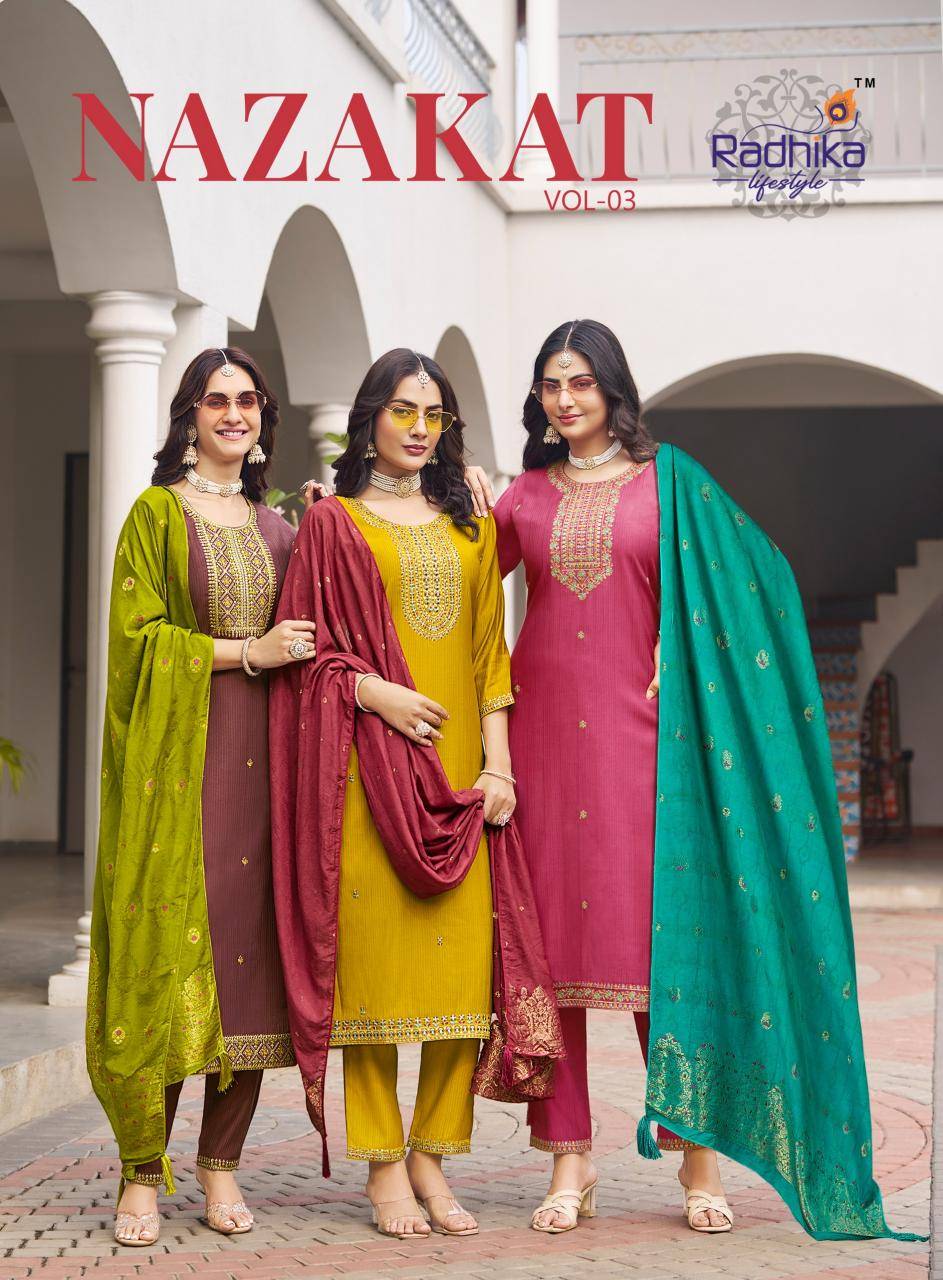 Radhika nazakat vol 3 Kurti manufacturers in India